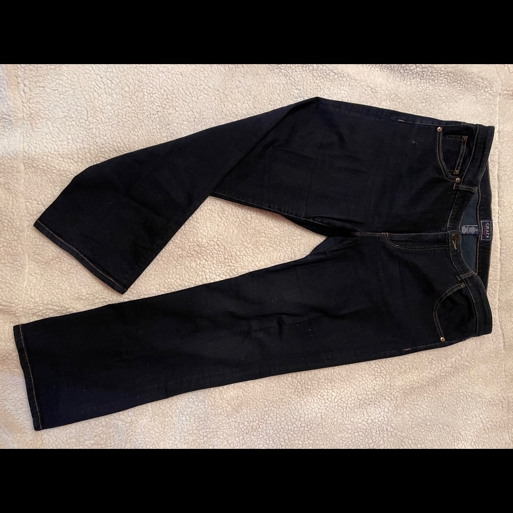 Dark denim jeans